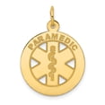 thumbnail image 1 of 14k Yellow Gold Polished back Medium Paramedic Medical Pendant Necklace 22x19mm Pendant for Women, 1 of 2