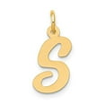 thumbnail image 1 of Finest Gold 14K Medium Script Letter S Initial Charm, 1 of 3