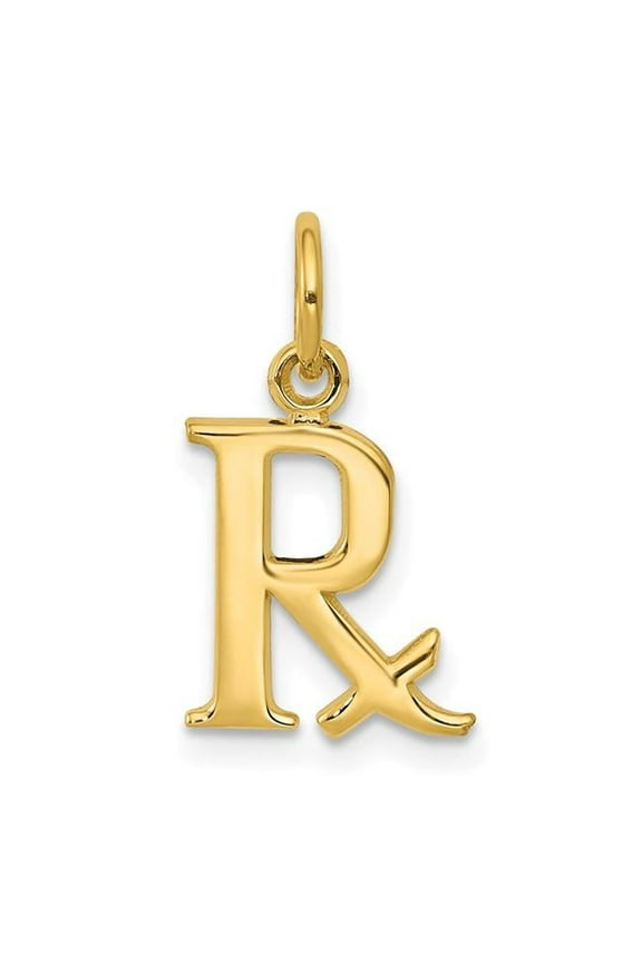 14K Prescription Symbol Rx Charm