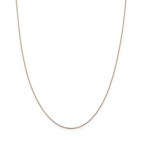 14k Rose Gold 1.0mm D/C Cable Chain RSC20