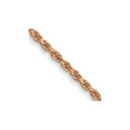 thumbnail image 1 of 14K Rose Gold 24 inch 1mm Diamond-cut Man Made Rope with Lobster Clasp Chain R010, 1 of 4