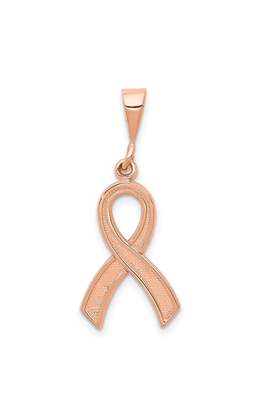 14K Rose Gold Awareness Pendant
