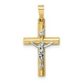 thumbnail image 1 of Finest Gold 14K Two-Tone Inri Crucifix Pendant, 1 of 2
