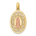thumbnail image 1 of Finest Gold 14K Two-Tone Our Lady of Guadalupe Pendant, 1 of 4
