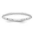 thumbnail image 1 of Finest Gold 14K White Gold 1.5 mm Milgrain Band, 1 of 3