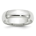 thumbnail image 1 of Finest Gold 14K White Gold 6 mm LTW Comfort Fit Band, Size 9.5, 1 of 7