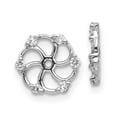 thumbnail image 1 of Finest Gold 14K White Gold AA Diamond Jacket Earring, 1 of 1