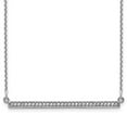 thumbnail image 1 of Finest Gold 14K White Gold Bar Necklace without Chain Mounting, 1 of 1
