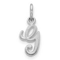 thumbnail image 1 of Finest Gold 14K White Gold Casted Script Letter G Initial Charm, 1 of 2
