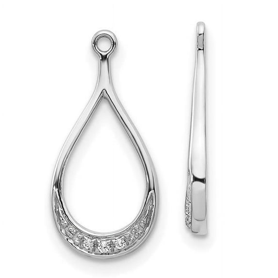 14k White Gold Diamond Earring Jackets EJM5335