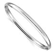 thumbnail image 1 of Finest Gold 14K White Gold High Polished 4 mm Hinged Bangle Bracelet, 1 of 2