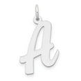 thumbnail image 1 of 14K White Gold Large Size Fancy Script Design Letter A Initial Pendant, 1 of 4