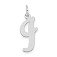 thumbnail image 1 of Finest Gold 14K White Gold Large Script Letter I Initial Charm, 1 of 3