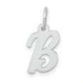 thumbnail image 1 of Finest Gold 14K White Gold Small Script Letter B Initial Charm, 1 of 3