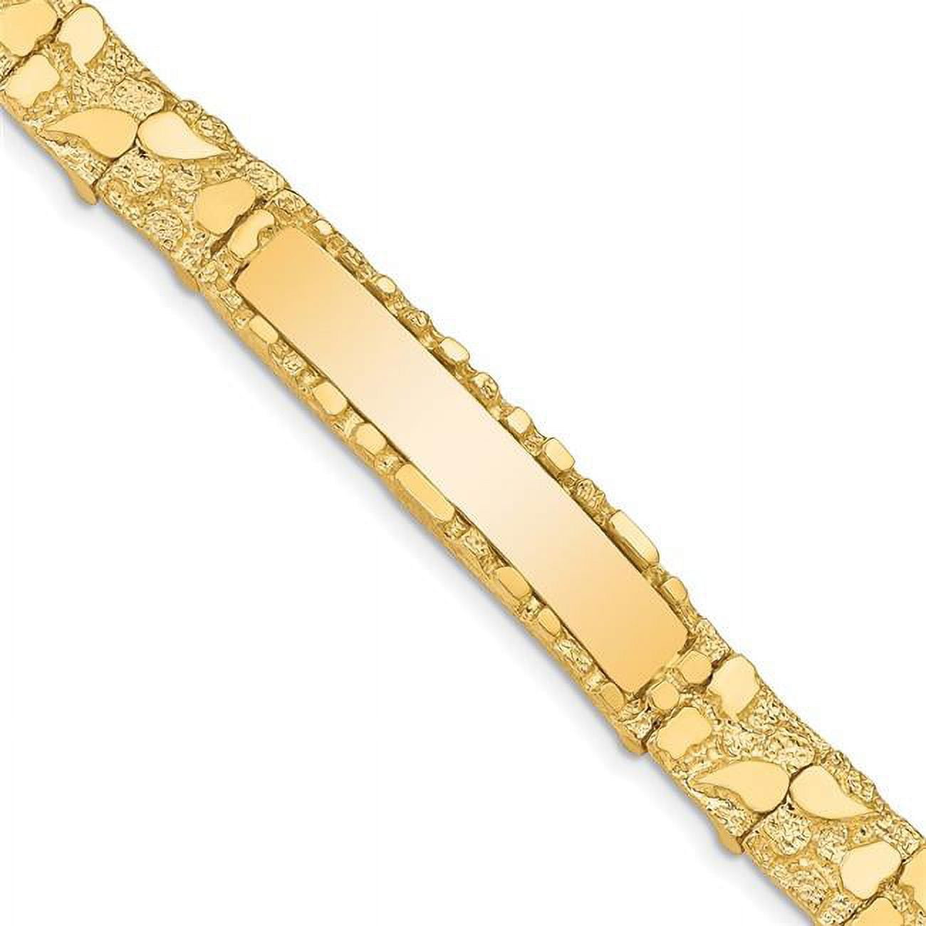 9ct Gold 19cm Solid Curb I.d. Bracelet | Goldmark (AU)