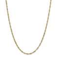 thumbnail image 1 of Finest Gold 14K Yellow Gold 2.75 mm Lightweight 24 in. Singapore Chain, 1 of 4
