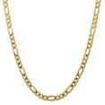 thumbnail image 1 of 14k Yellow Gold Solid Polished 7.5mm Concave Open Figaro Chain Necklace 22 Inch Lobster Claw Chain Necklace for Women an, 1 of 7