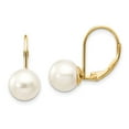 thumbnail image 1 of 14k Yellow Gold Freshwater Cultured Pearl Earrings, 1 of 2