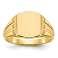 thumbnail image 1 of 14k 8.5x10.5mm Cushion Closed Back Signet Ring RS390, 1 of 5