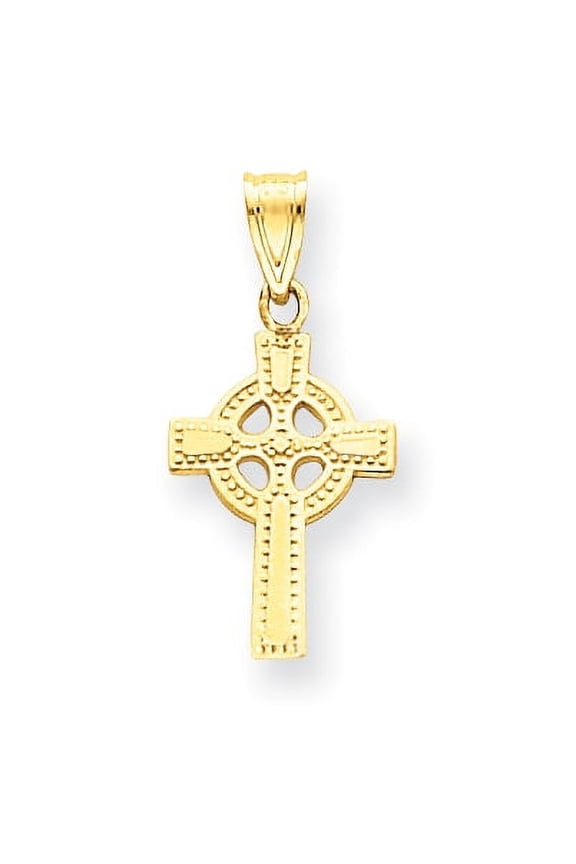 14k Celtic Cross Pendant
