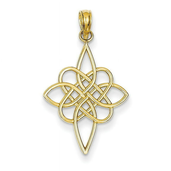 Finest Gold 14K Yellow Gold Celtic Knot Pendant