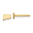 thumbnail image 1 of Finest Gold 14K Yellow Gold Connecticut State Earrings, 1 of 4
