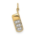 thumbnail image 1 of Finest Gold 14K Yellow Gold Diamond Cell Phone Charm, 1 of 4