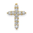 thumbnail image 1 of Finest Gold 14K Yellow Gold Diamond Cross Pendant Mounting, 1 of 1