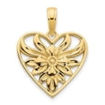 thumbnail image 1 of Finest Gold 14K Yellow Gold Fancy Heart Pendant, 1 of 1