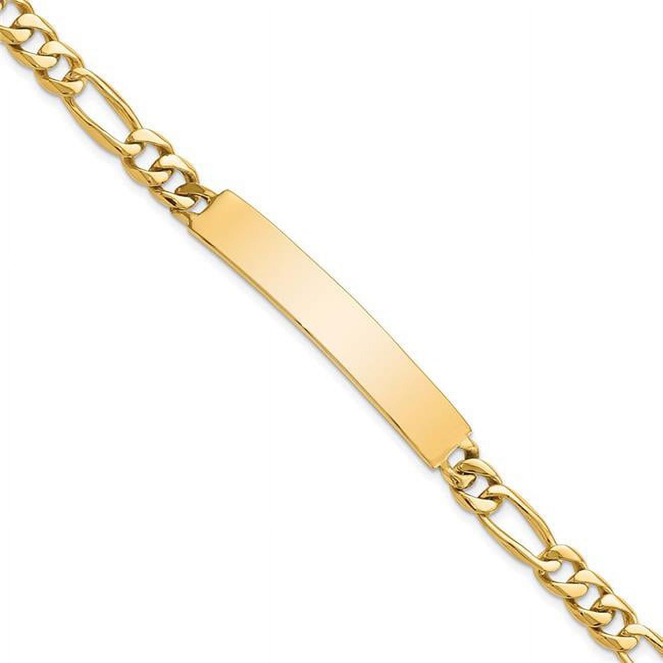 Mens 14k deals id bracelet