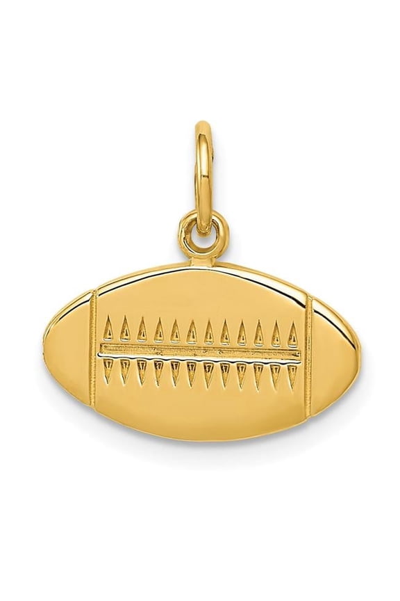 14K Yellow Gold Football Charm