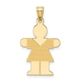 thumbnail image 1 of Finest Gold 14K Yellow Gold Girl Charm, 1 of 3