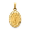 thumbnail image 1 of Finest Gold 14K Yellow Gold Hollow Our Lady of Guadalupe Medal Charm, 1 of 3