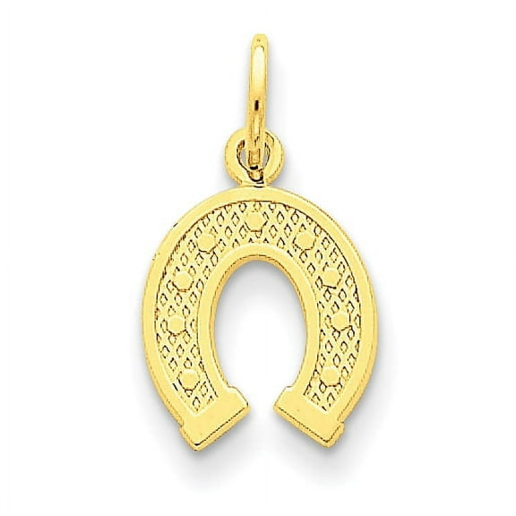 Finest Gold 14K Yellow Gold Horseshoe Charm