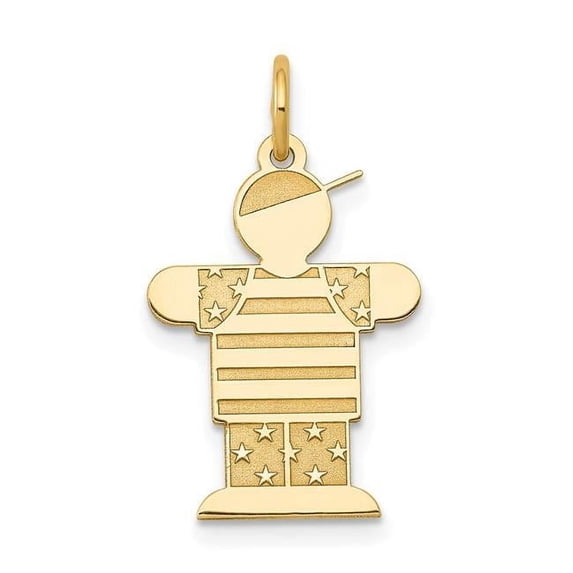 Finest Gold 14K Yellow Gold Kid Charm