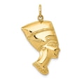 thumbnail image 1 of 14k Yellow Gold Polished Finish Queen Nefertiti Charm Pendant, 1 of 2