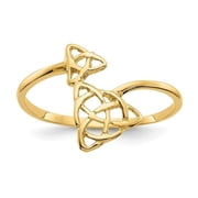 14k Polished Celtic Knot Ring K5782