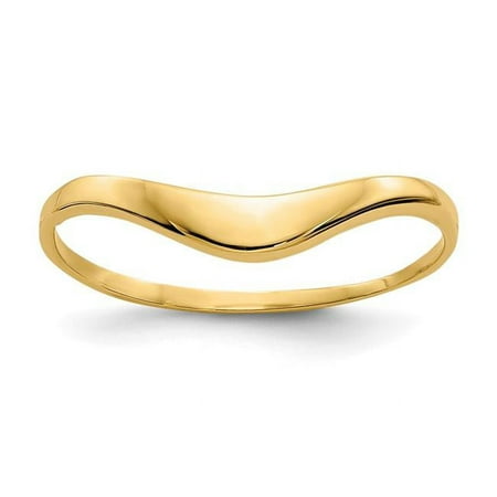 Finest Gold 14K Yellow Gold Polished Dome Ring - Size 6