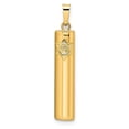 thumbnail image 1 of Finest Gold 14K Yellow Gold Polished Hollow Mezuzah with Star of David Pendant, 1 of 4