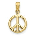 thumbnail image 1 of Finest Gold 14K Yellow Gold Polished Peace Symbol Pendant, 1 of 2