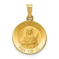 thumbnail image 1 of 14k Yellow Gold Saint Lucy Medal Pendant, 1 of 4