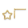 thumbnail image 1 of Finest Gold 14K Yellow Gold Polished Star Stud Post Earrings, 1 of 3