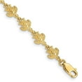 thumbnail image 1 of Finest Gold 14K Yellow Gold Polished & Textured Turtle 7 in. Bracelet, 1 of 3