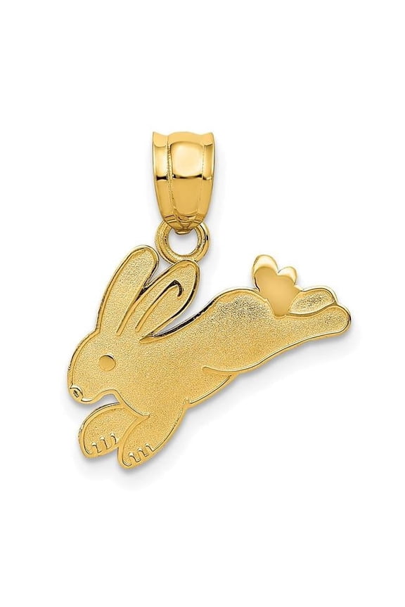 14K Yellow Gold Rabbit Charm