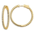 thumbnail image 1 of Finest Gold 14K Yellow Gold Round Hoop with Safety Clasp Earring Mountings, 1 of 2
