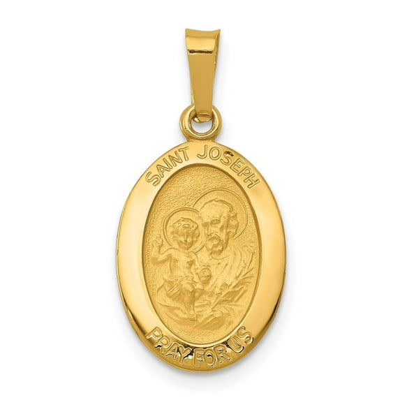 FJC Finejewelers 14k Yellow Gold Saint Joseph Medal Charm 11 x 22mm