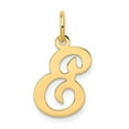 thumbnail image 1 of 14k Yellow Gold Polished Fancy Initial E Charm, 1 of 4