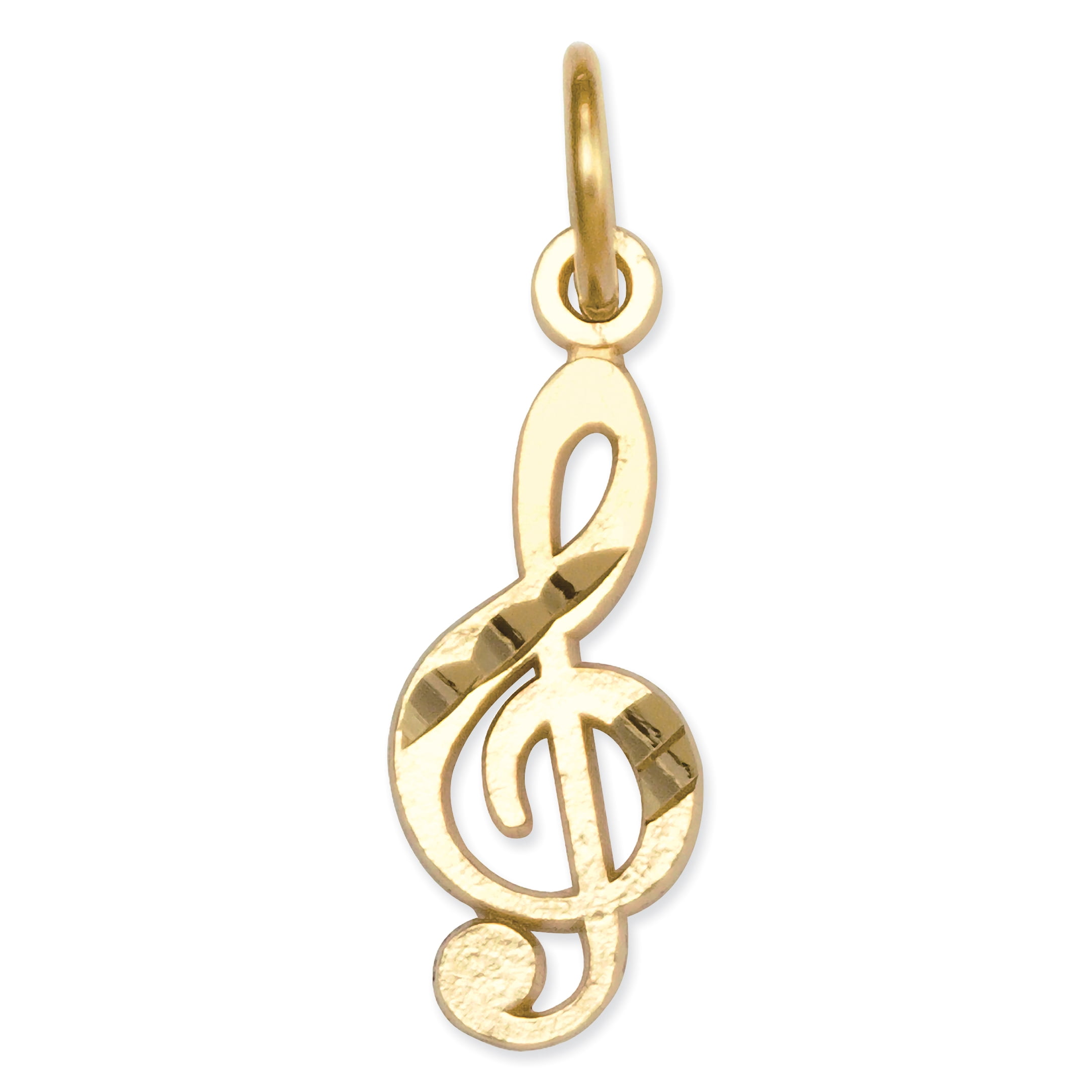 FJC Finejewelers 14k Yellow Gold Treble Clef Charm