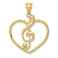 thumbnail image 1 of 14K Treble Clef in Heart Charm K4943, 1 of 4