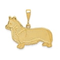 thumbnail image 1 of 14k Textured Welsh Corgi Dog Pendant, 1 of 2